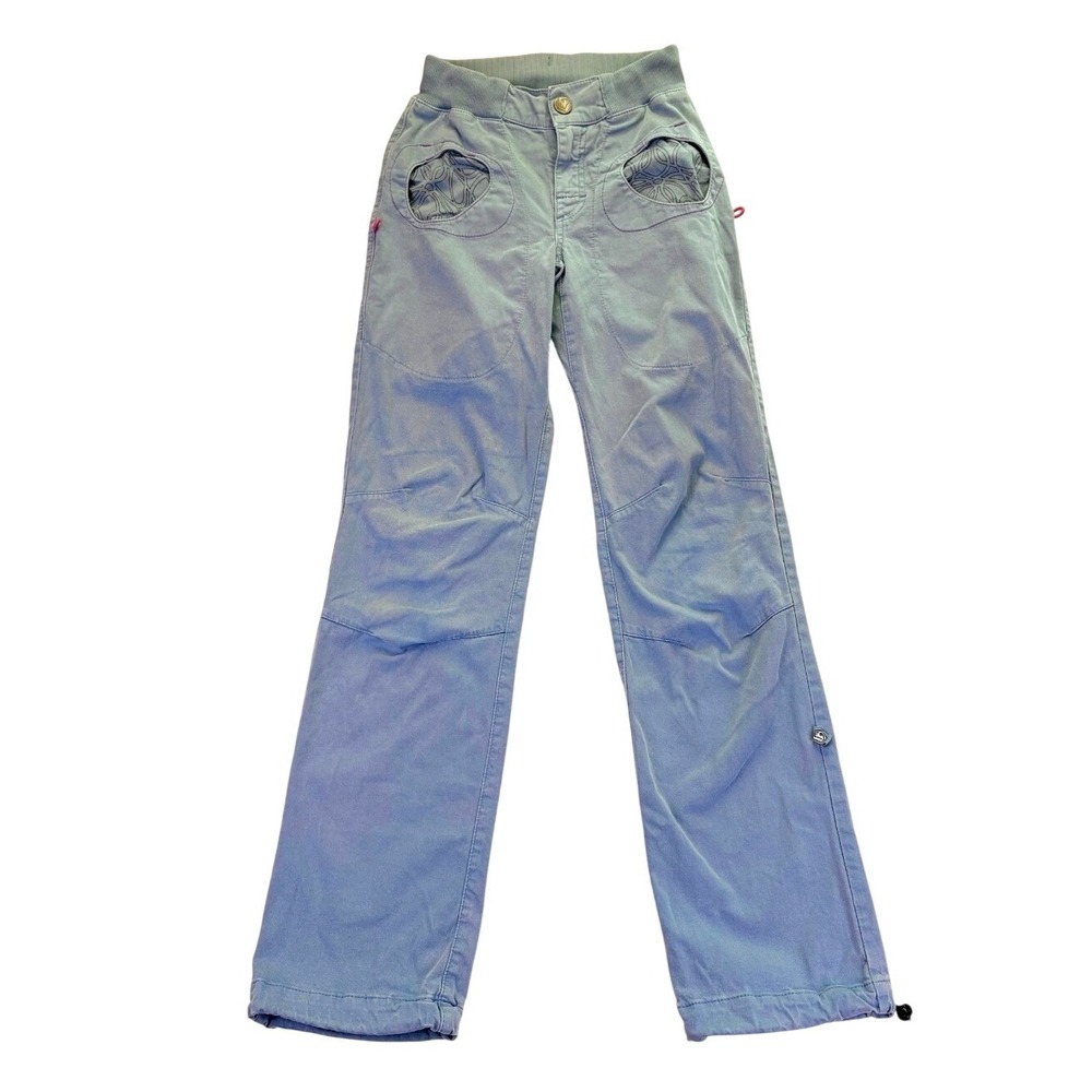 E9 From Another Planet Organic Cotton Climbing Pants Women S Blue Made in Italy